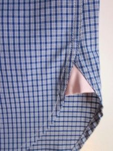 Thomas Pink Classic Blue Mahon Check Dress Shirt 15 5 34