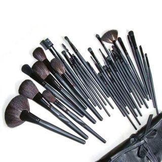 Cosmetic Natural makeup brush set 32 pcs makeup brushes + Kit Case