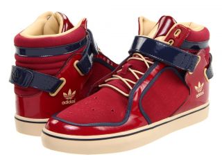 Adidas Adi Rise Cardinal Navy Tan Blend Velcro Strap Mid Originals Men