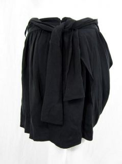 Madison Marcus Womens Gilt Black Silk Skirt s $242 New