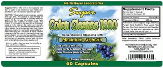 SUPER ACAI BERRY 1200 & SUPER COLON CLEANSE 1800 MAXIMUM STRENGTH DIET