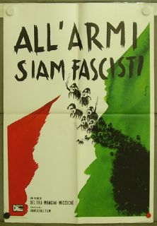 HR89 Allarmi Siam Fascisti RARE C O 1sh Poster Italy