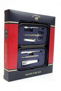 Polo Assn Manicure Set with Leather Case 6 Pcs Set