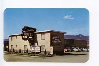 Colorado Springs Co Motel Old Cars Postcard