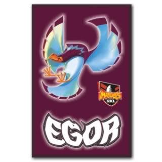Manly Sea Eagles NRL Team Mascot Fridge Magnet Egor