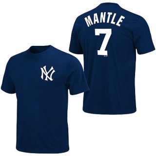 Mickey Mantle Yankees Sewn on Lettering T Shirt