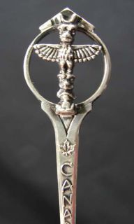Old British Columbia Totem Pole Sterling Silver Spoon