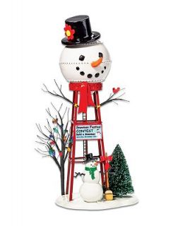 Department 56 Collectible Figurine, Snowman Water Tower Accessory