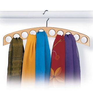 Accessory Hangers Scarf hanger holds 10 or more scarves. Blonde