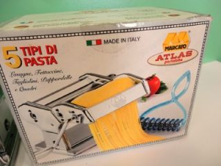 Marcato Atlas Pasta Machine Maker Model 150 Pastabike Cutter Italy