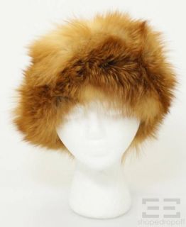 Manfred Brenner Tan White Fox Fur Hat