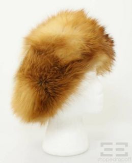 Manfred Brenner Tan White Fox Fur Hat