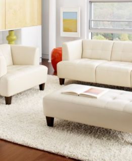 Alessia Leather Sofas, 3 Piece Set (Sofa and 2 Chairs)   furniture
