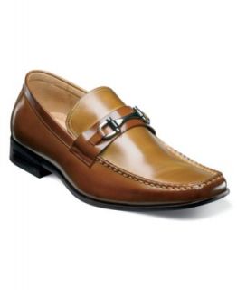 Stacy Adams Shoes, Lewis Two Tone Moc Toe Slip On Loafers