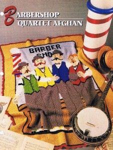 Barbershop Quartet Annies Attic Crochet Afghan Pattern Instructions