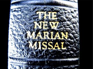 1956 The New Marian Missal Sylvester P Juergens Leather Bound Catholic