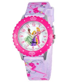 Disney Watch, Kids Glitz Princess Time Teacher Purple Printed Nylon