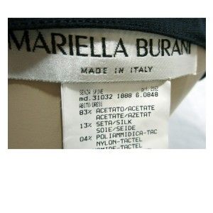 New Mariella Burani Italian Couture 30s Hollywood Rose Print Dress $