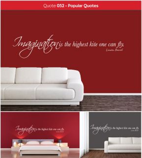 Lauren Bacall Imagination Is The Highest Kite Quote   Vinyl Wall Art