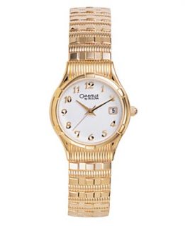 Caravelle by Bulova Watch, Womens Gold Plated Stainless Steel
