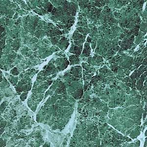 Green Marble Vinyl Floor Tile 20 Pcs Adhesive Flooring   Actual 12 x