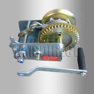 2500lb Hand Boat Marine Trailer Winch 5M Cable 2 Speed