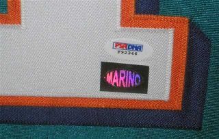 Dan Marino Signed Miami Dolphins Jersey Framed PSA COA