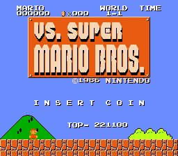 SUPER MARIO BROS. Vs. UNISYSTEM Nintendo Video Arcade game Works Grea