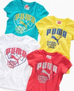 Puma Kids Shirt, Little Girl Graphic Tee Shirt