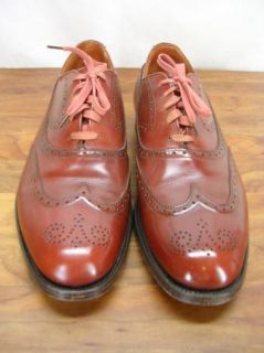 Brooks Brothers Peal Co Brown Oxford Wingtip Shoes 10 Made England
