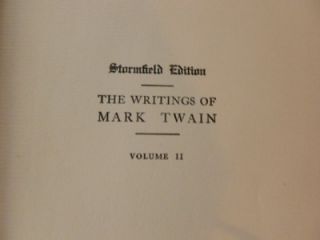 Mark Twains Works Books Numbered Limited to 1000 Stormfield Edition