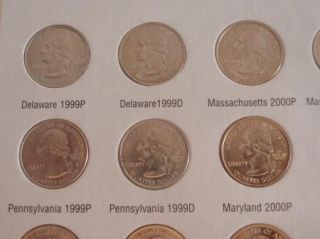 Washington Quarters State Collection 1999 2008 100 Coins