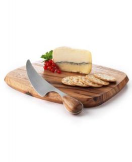 The Cellar Serveware, Acacia Wood Cheese Board with Knife Set