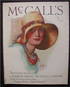 1929 McCALLS MAGAZINES NEYSA McMEIN FRANCES NOYES HART MARGARET PEDLER
