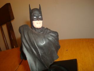 Batman Custom Hand Painted 7 Bust Statue on Base Very Nice L K