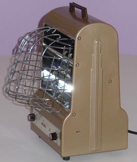 Markel Neo Glo Heetair Vintage Electric Heater Art Deco Style w