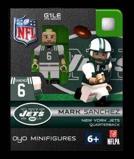 Mark Sanchez OYO Mini Fig Figure Lego Compatible New York Jets NIP