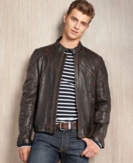 Marc New York Jacket, Cuervo Distressed Leather Motorcross Jacket