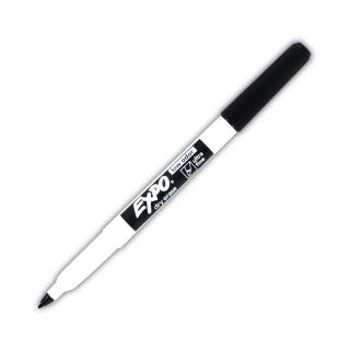 12 Expo Dry Erase Ultra Fine Black Fine Point Markers