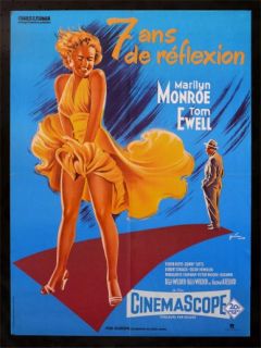 Seven 7 Year Itch French Movie Poster Marilyn Monroe