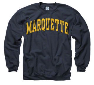 Marquette Golden Eagles Navy Arch Crewneck Sweatshirt