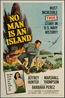 No Man Is An Island 1962 Original U s One Sheet Movie Poster