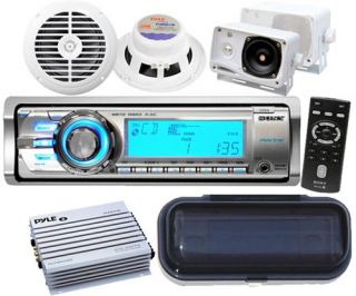 Sony CDXm 60UI Marine Boat  Radio Stereo 4 Speakers & 4 Channel 400