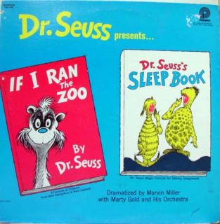 Marvin Miller Dr Seuss If I Ran The Zoo Sleep Book LP Mint CAS 1078