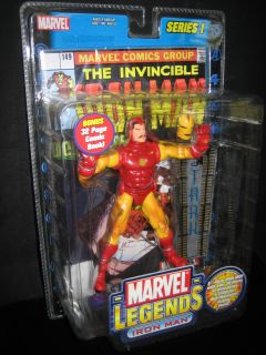 Marvel Legends Series 1 Iron Man Action Figure Toy Biz 2002