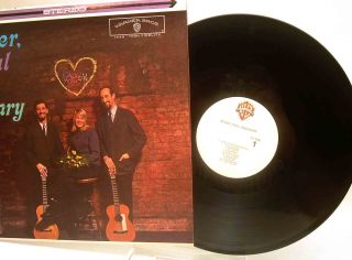 Peter Paul and Mary Hand Signed Autographed on Their Debut Album