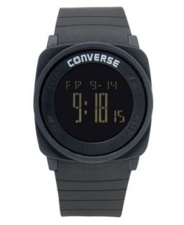 Converse Watch, Unisex Digital Full Court Black Silicone Strap 45mm