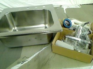 MASCO Bath 103030 All in One Stainless Steel Utility Sink Sink Only