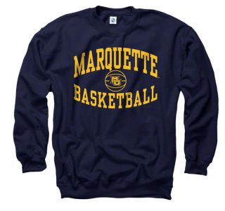 Marquette Golden Eagles Navy Reversal Basketball Crewneck Sweatshirt