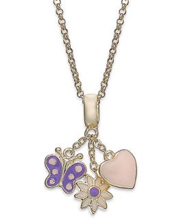 Lily Nily Childrens 18k Gold Over Sterling Silver Necklace, Enamel